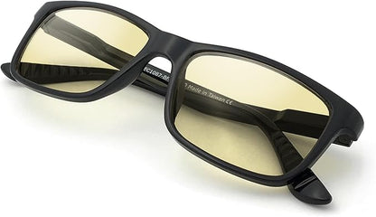 J+S Vision Blue Light Blocking Glasses for Men Women | Computer Gaming Work| Anti Strain Fatigue UV Glare | Medium-Small Fit