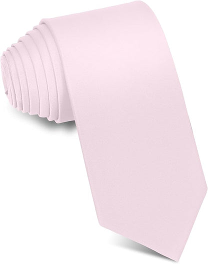 Men's Ties Solid Pure Color 3.15" (8CM) Necktie Plain Formal Business Wedding Black Ties For Men