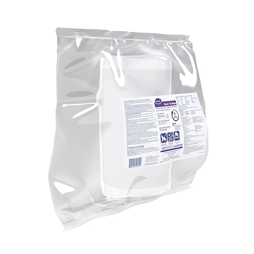Oxivir Diversey Tb 100823906 Ready-to-Use Disinfectant Cleaning Wipes Refill Pouch, Accelerated Hydrogen Peroxide AHP, 11x12-Inch Extra Large Size Sheets, 160-Wipes, 1-Refill Bag (Pack of 4)