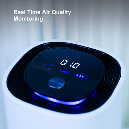 Calody Air Purifiers for Bedroom Home, Car air purifier Ionizer, 15 Million Negative Ions for Smokers, 30dB Quiet Portable Ionic Air Purifiers, Helps Alleviate Allergies, Dust, Home, and Office Use