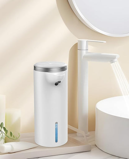 Automatic Soap Dispenser Touchless, 2025 Upgraded IPX7 Waterproof USB Rechargeable Liquid, Auto & Manual Modes, Adjustable 3 Level Volume, Hands-Free Soap Dispenser for Bathroom Kitchen