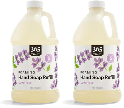 365 by Whole Foods Market, Lavender Foaming Hand Soap, 64 Fl Oz (Pack of 2)
