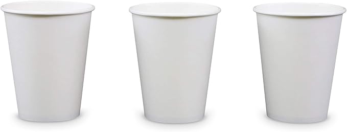 Paper Cold Cups for Juice & Soda 12 oz Made in USA | Food-Grade Bulk 1000 Count Cups for Restaurants | 12 Ounce Recyclable Disposable White Cups for Cold Fountain Drinks & Smoothies