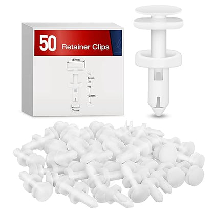 Nilight 40PCS Nylon Front Bumper Push-Type Retainer Clips-91503-SZ3-003 10mm Compatible with Honda and Acura Car Push Retainer Kit 2 Years Warranty