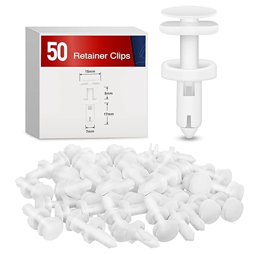 Nilight 40PCS Nylon Front Bumper Push-Type Retainer Clips-91503-SZ3-003 10mm Compatible with Honda and Acura Car Push Retainer Kit 2 Years Warranty