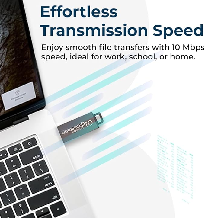 Centon Electronics DataStick Pro USB 2.0 Flash Drive, 2 GB, 50 USB Flash Drives, 50 Bulk Pack, Grey