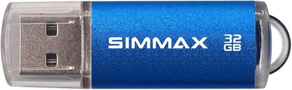 Flash Drive 5 Pack 32GB USB 2.0 Flash Drives Thumb Drive Memory Stick Pen Drive with Led Indicator (Blue Green Black Red Purple)