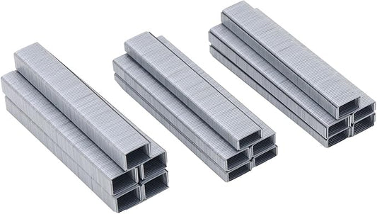 7/16" Narrow Crown Staples (1/4"), Galvanized 6400 Counts for Jovant 4V Nail Gun(one Kinds of Package Box)