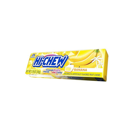 HI-CHEW Banana Sticks, 15-Pack, Soft & Chewy Candy, 1.76oz Each, Bulk Candy Individually Wrapped - Made with Immensely Juicy Fruity Flavors