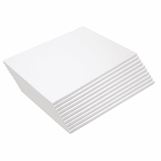 Construction Paper, White, 9 inches x 12 inches, 500 Sheets. Heavyweight Construction Paper, Crafts, Art, Kids Art, Painting, Coloring, Drawing, Creating, Paper, Art Project, All Purpose Paper