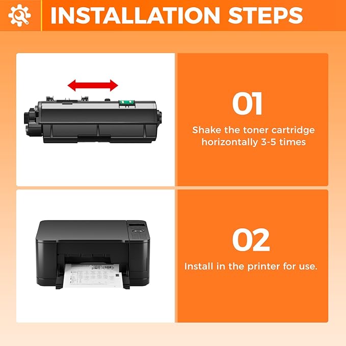 TK-1152 TK1152 Toner Cartridge 2-Pack High Capacity With Chip Replacement for Kyocera TK-1152 TK1152 Compatible with Kyocera ECOSYS P2235dw M2635dw M2635dn P2235dn M2135dn M2735dn Printers Toner Kit