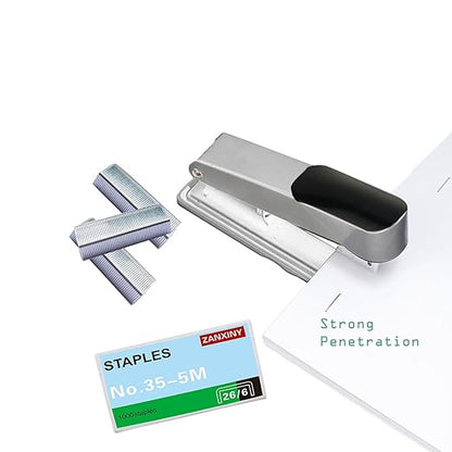 Standard Staples,Desktop Staples 1/4" (26/6), Galvanised Staple 26/6 Type, 1/4" Jam Free Sharp Chisel Point Design Staple for Office School Home Stapler Stapling Refills - 4 Boxes (4000Pcs)