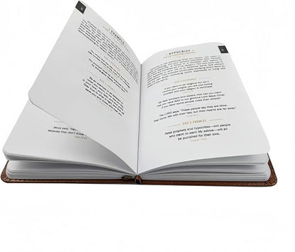 One Minute with God Daily Devotional for Men, 365 days of daily prayer brown book, 2026 Mens Dailys Devotional and Prayer Journal