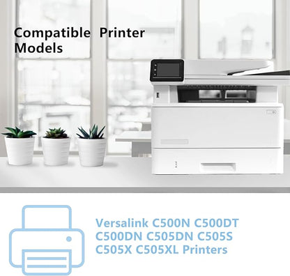 VersaLink C500 C505 Drum Cartridge Replacement for Xerox 108R01484 108R01481 108R01482 108R01483 Drum Unit Compatible for Xerox VersaLink C500N C500DT C500DN C505DN C505S C505X C505XL Printer Drum