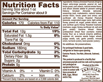 FERIDIES Sweet and Spicy Snack and Trail Mix Assortment (Rt.58 Trail Mix, Campfire Crunch, Happy Hour Heat, and 5'O Clock Crunch)