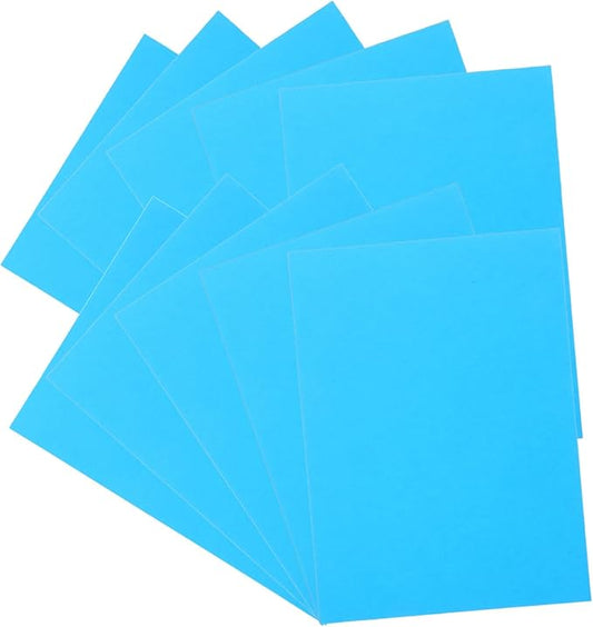 100pcs Blue Copy Paper Colored Printer Paper Multipurpose Printmaking for DIY Crafts Drawing Printing Projects with Vivid Color Accuracy and Printer Compatibility