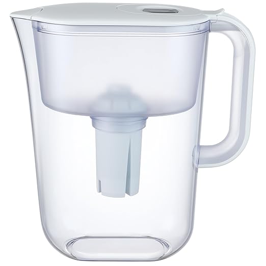 7-Cup Water Filter Pitcher & 3 Filters & Electronic Filter Change Reminder: Compatible with Brita Pitcher Brita Water Pitcher