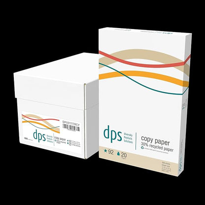 STAPLES DPS 30% Recycled 11" x 17" Copy Paper, 20 lbs., 92 Brightness, 500 Sheets/Ream