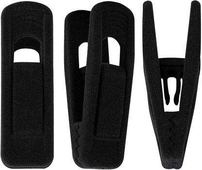 Trgowaul Velvet Hangers Clips, Pants Hangers Velvet Clips, Strong Finger Clips Perfect for Thin Velvet Hangers (40pc, Black)