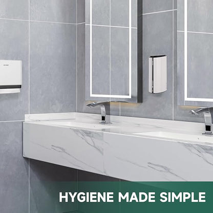 29fl.oz/850ml Commercial Automatic Liquid Soap Dispenser Wall-Mounted Large Capacity Model 1209 White