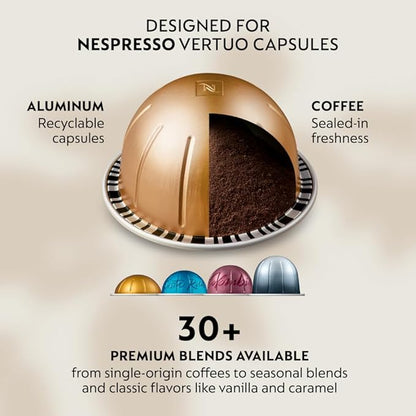 Nespresso Vertuo Pop+ Coffee and Espresso Maker by De'Longhi with Milk Frother, Candy Pink