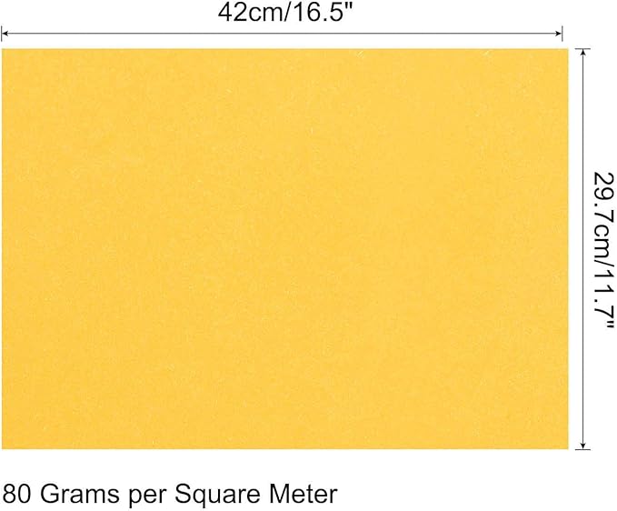 MECCANIXITY 50 Sheets Colored Copy Paper 16.5 x 11.7 Inch Printer Paper 80gsm Gold for Office Printing, Document Copying, Invitations, Forms, Art Projects
