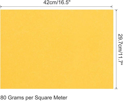 MECCANIXITY 50 Sheets Colored Copy Paper 16.5 x 11.7 Inch Printer Paper 80gsm Gold for Office Printing, Document Copying, Invitations, Forms, Art Projects