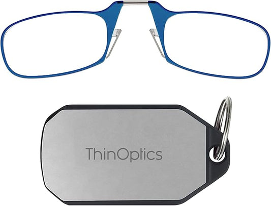 ThinOptics Keychain Case and Readers Rectangular Reading Glasses