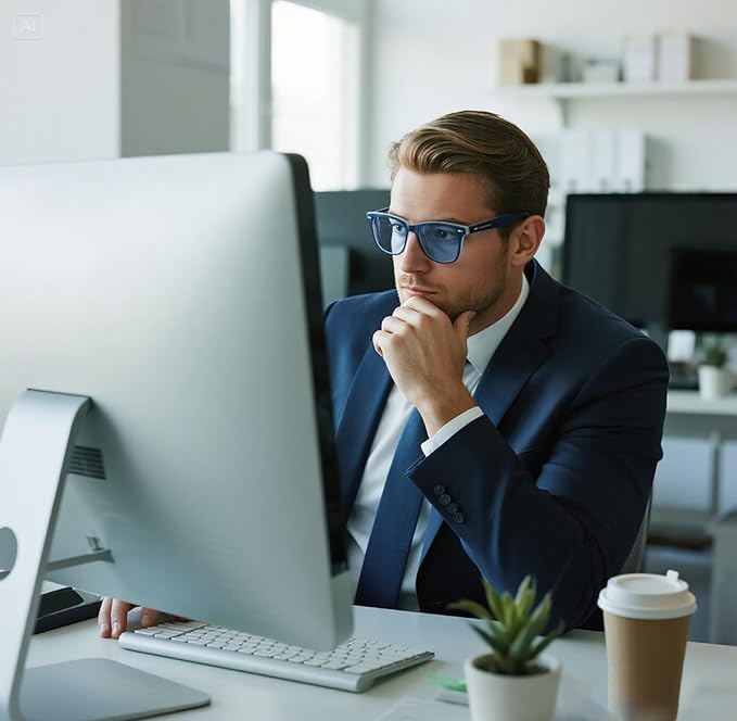 99.9% Blue Light Blocking Glasses For Men Women Anti-Fatigue Computer Gaming Sleep Glasses Reduce Eye Strain
