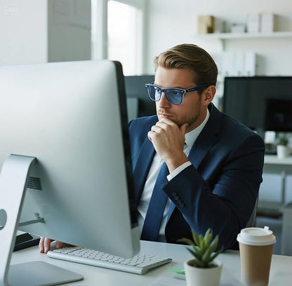 99.9% Blue Light Blocking Glasses For Men Women Anti-Fatigue Computer Gaming Sleep Glasses Reduce Eye Strain