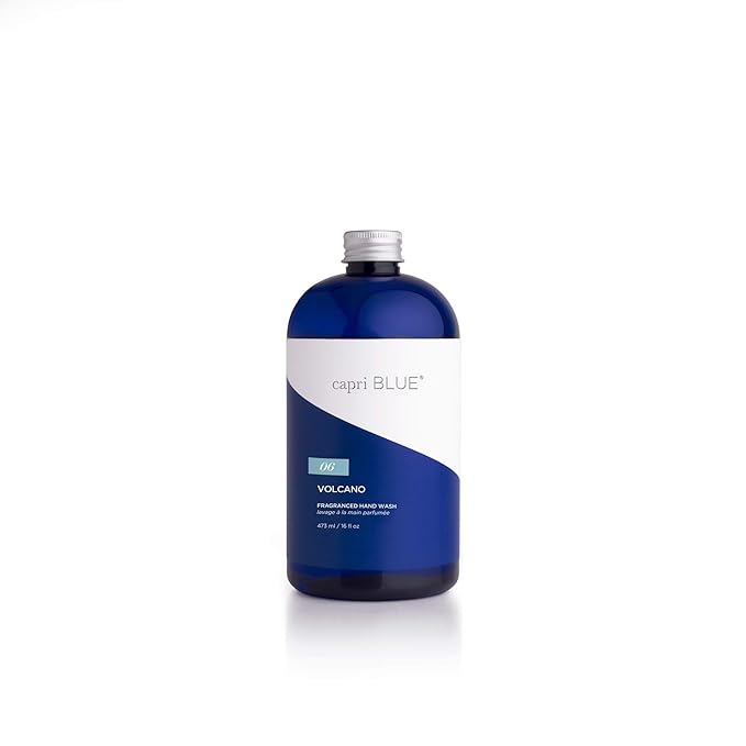 Capri Blue Hand Wash Refill - Moisturizing Liquid Hand Soap Refill - Moisturizing Soap Scented with Notes of Tropical Fruits - No Added Gluten, Parabens, or Sulfates (Volcano, 16 fl oz)
