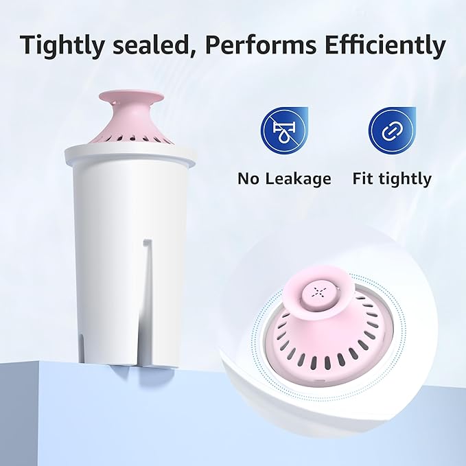 Overbest Magnesium Pitcher Water Filter, Replacement for Brita® Pitchers and Dispensers, Brita® Classic 35557, OB03, Mavea® 107007, and More, Includes 6 Filters