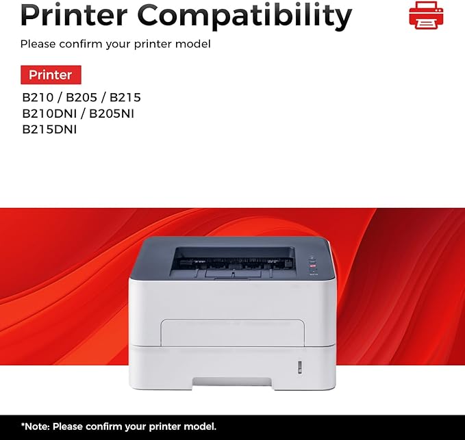 B205 B210 B215 Toner Cartridge Black 2-Pack High-Yield Replacement for Xerox 106R04346 106R04347 Toner Compatible with Xerox B210 B205 B215 B210DNI B205NI B215DNI Laser Printer Ink All-in-One Copier