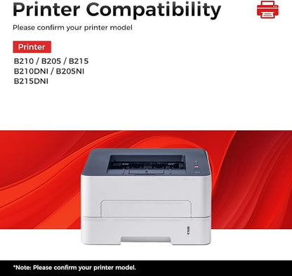 B205 B210 B215 Toner Cartridge Black 2-Pack High-Yield Replacement for Xerox 106R04346 106R04347 Toner Compatible with Xerox B210 B205 B215 B210DNI B205NI B215DNI Laser Printer Ink All-in-One Copier