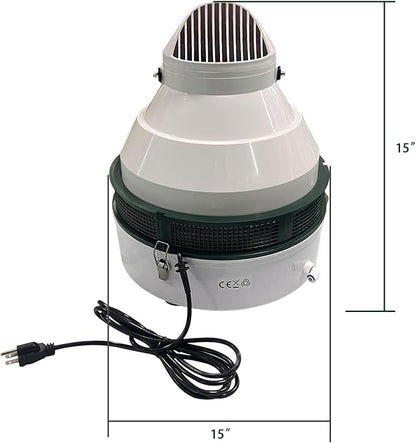 200 Pint Air Humidifier Commercial Grade Mist And Mist Hydroponic Growth Chamber，Industrial Grade Humidifier With Multi-Directional Fogging Head, Indoor Plant For Large Rooms