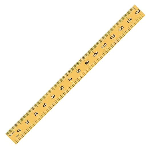 PEC Tools Flexible 6 in Rule, Titanium Nitride Coating, Markings of 1/32", 1/64", 0.5mm and 1mm, Suitable for Engineers and Technicians Working Between Imperial and Metric Systems, Made in USA