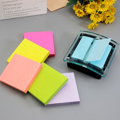 Pop Up Sticky Notes 3x3, Easy Post Pop Up Notes Refill, Lined Accordion Style Self-Sticky Note Pads,600 Sheet Assorted Color Sticky Notes with Lines, School & Office Accessories