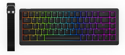 EPOMAKER HE68 Lite Hall Effect Gaming Keyboard, 8k Polling & 128K Scan Rate, 0.005mm Adjustable Trigger, 0.125ms Latency, 5-Layer Sound-Dampened, Snap Key, SOCD, A-RGB, Wired, Mac Software (Black)