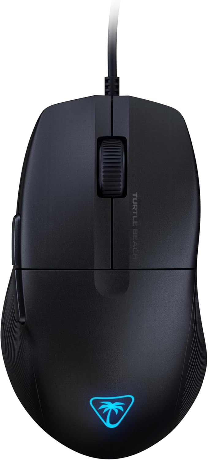 Turtle Beach Pure SEL - Ultra-Light Ergonomic RGB Gaming Mouse, 8K DPI Optical Sensor, Mechanical Switches, Pretension System, Pure PTFE Glides, RGB Illumination – Black