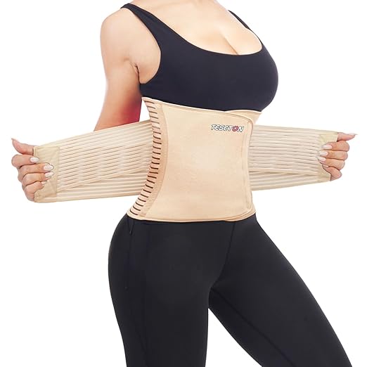 Back Wrap for Men & Women, Brace Belt Plus Size,Breathable Lumbar Support for Scoliosis, Waist Relax Lower Back Pain, Sciatica Pain Relief with 8 reinforced Bones 02 Beige-XL