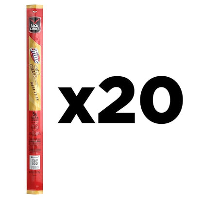 Frito-Lay Jack Link’s Fritos Chili Cheese Meat Sticks Straight Pack (Pack of 20)