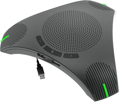 Octopus Conference Microphone and Speaker, 360° Omnidirectional USB Speakerphone, Microphone Intelligent DSP Noise Reduction for Meeting Room up to 10 People