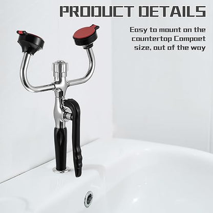 Handheld Eyewash Station Emergency Portable Eye Face Wash Kit Spray Head with 140mm Drench Hose for Labs Industrial Safety First Aid