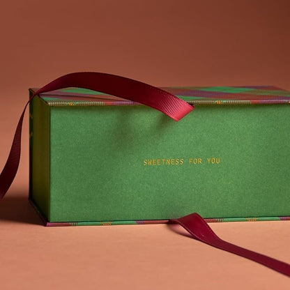 Spring & Mulberry Healthy Dark Chocolate Bars Sugar Free - Date Sweetened Chocolate Gift Box - Healthy Bars, Gluten Free & Vegan - Essence Holiday Chocolates Gift Set