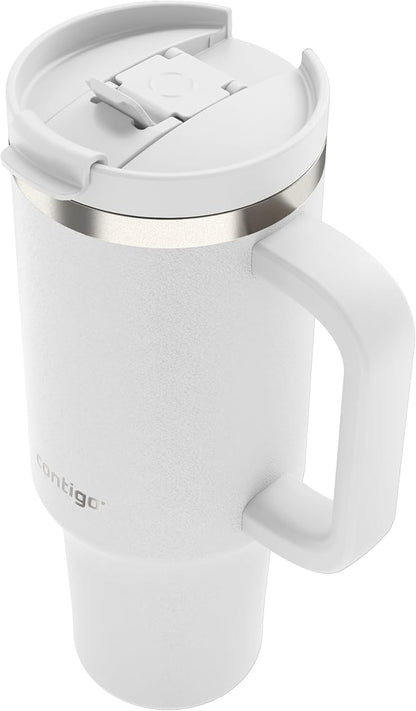 Contigo Streeterville 40oz Tumbler, Stainless Steel Vacuum Insulated, Leak-Proof, Cold for 29 Hours, Salt (Pack of 4)