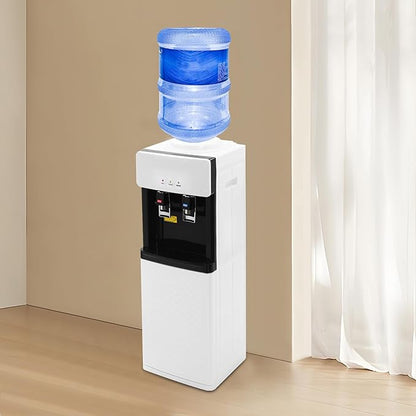 Water Coolers Water Dispenser Cold Hot Dispenser, Modern Powerful Electric Water Cooler Dispenser Bottom Loading for Home, Office, Gyms (White Top Load)