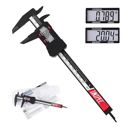 6 inch Digital Caliper Micrometer,ABS Body for Accurate Measurements with LCD Screen, Auto-Off Feature, Inch and Millimeter Conversion