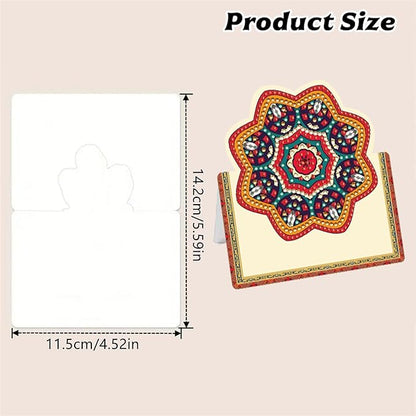 jinglinhh 12pcs DIY Mandala Diamond Art Painting Greeting Cards with Envelopes, DIY Card Making Kits for Adults, Diamond Art Christmas Cards for Birthday Holiday Postcards Craft Gifts