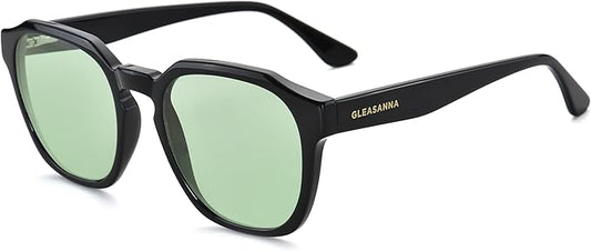 Sleep Glasses for 99.9% Blue Light Glasses Dual AR Coatings Green Lens for Computer Gaming Reduce Eyestrain