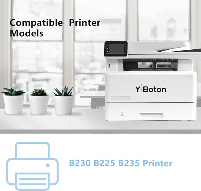 B230 B225 B235 Black Toner Cartridge (with New Chip) Replacement for Xerox 006R04399 006R04400 006R04401 Toner Cartridge Compatible for Xerox B230 B225 B235 Printer